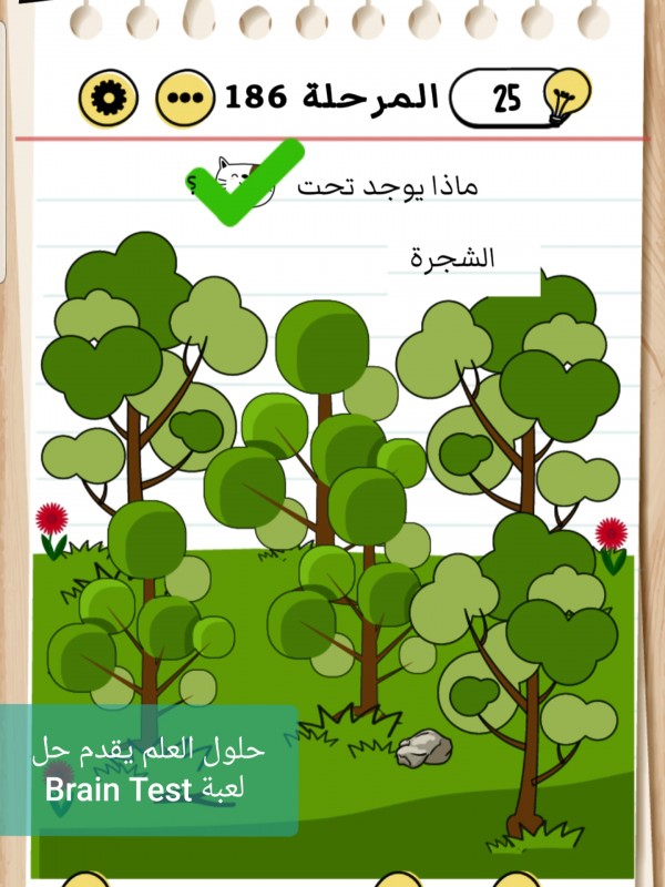 حل Brain Test المرحلة 186