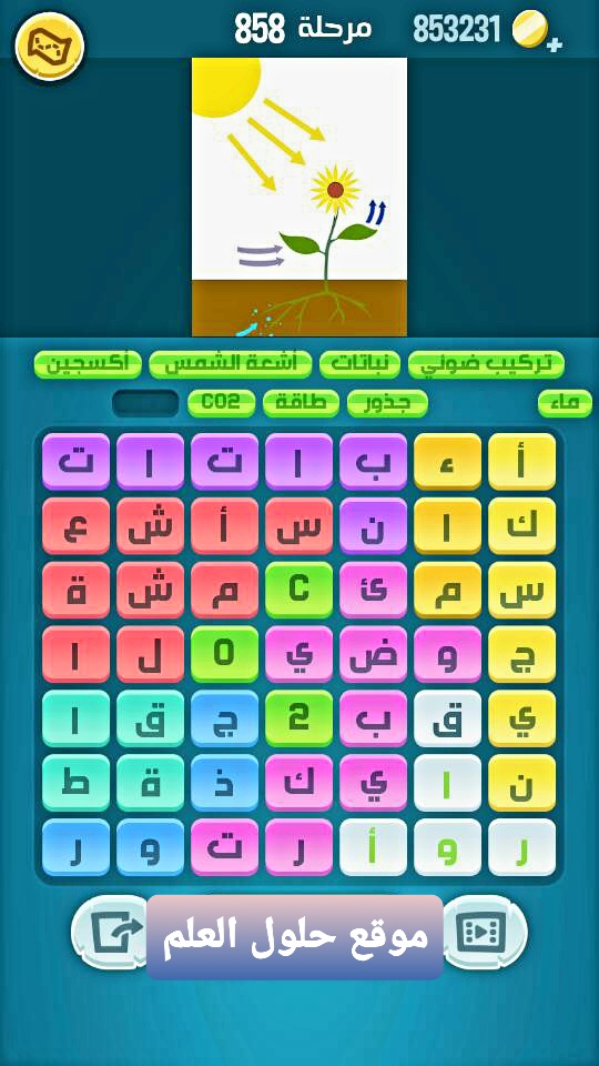 كلمات كراش 858 كلمات مبعثرة لعبة كراش التحديث الجديد من زيتونة حل لغز كلمات كراش مرحلة لعبة كراش المرحلة ٨٥٨ التحديث الجديد